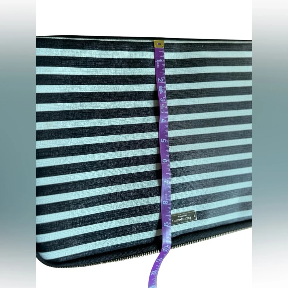 Kate Spade‎ Striped Laptop Case Black & White Zippered Unisex